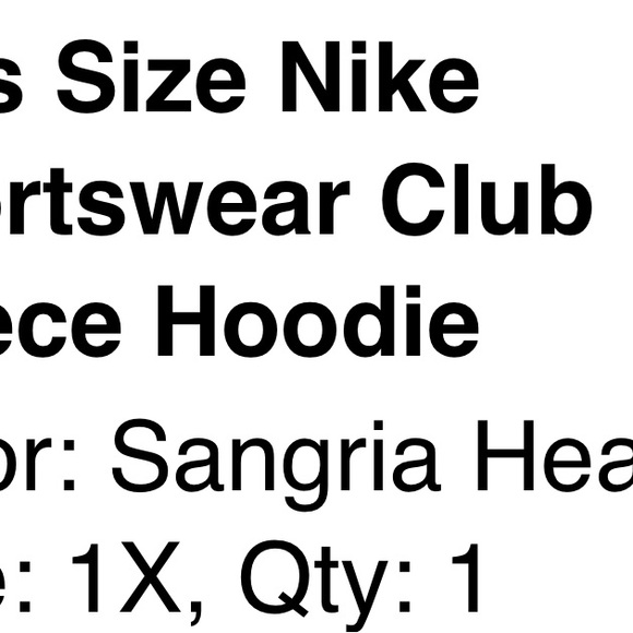 🆕Plus Size NIKE pullover hoodie 1X - Picture 11 of 11